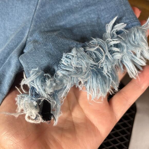NWT Mistress Rocks Over It Frayed Denim Exposed Zipper Dress Distressed XXS - Picture 8 of 14